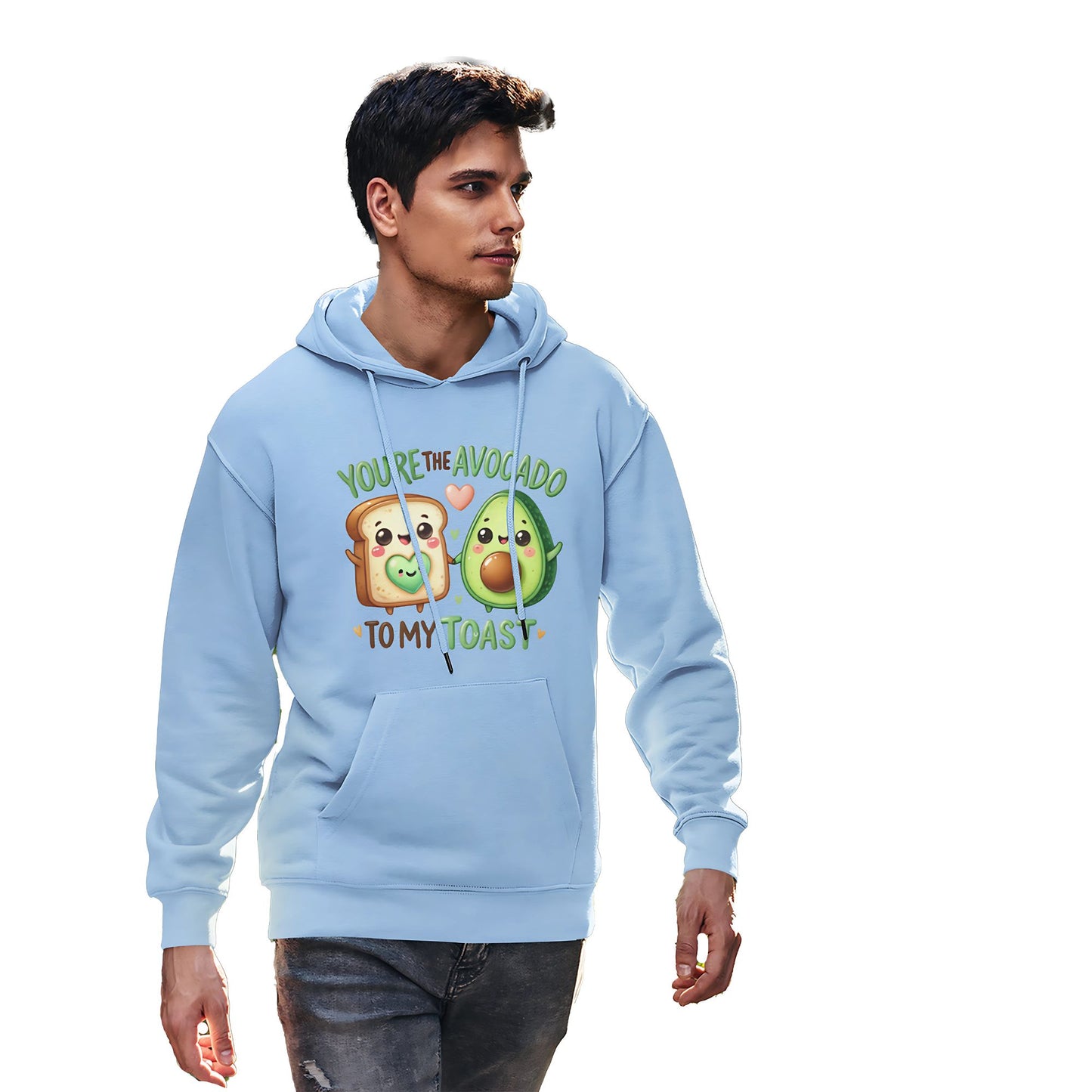 Regular Fit Hoodie by EMMOZI - Baby Blue
