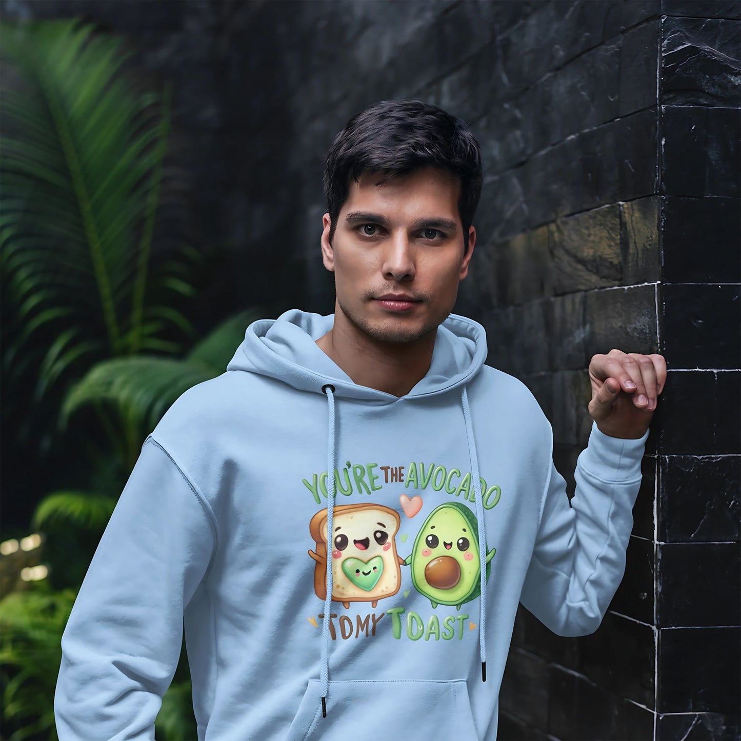 Regular Fit Hoodie by EMMOZI - Baby Blue