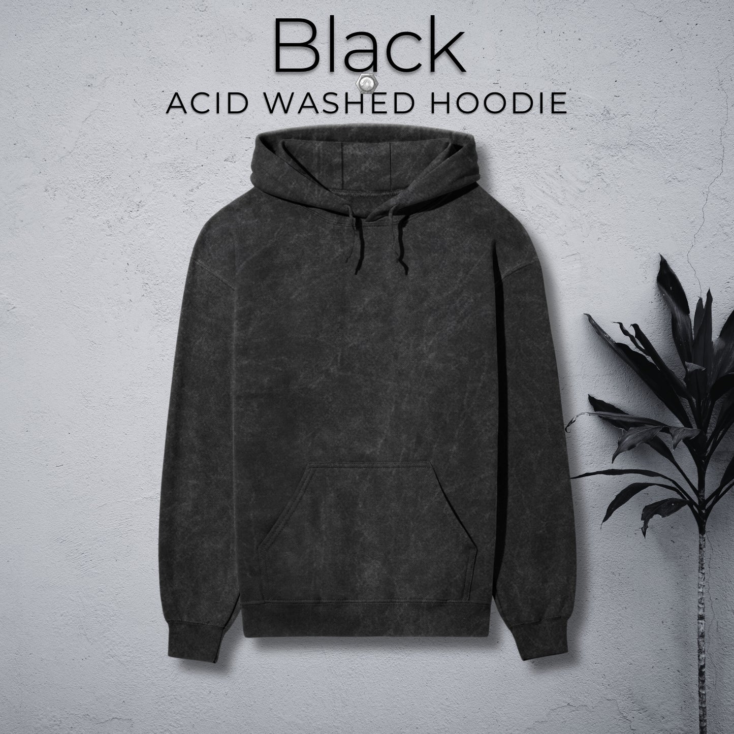 Unisex Acid Washed Hoodie