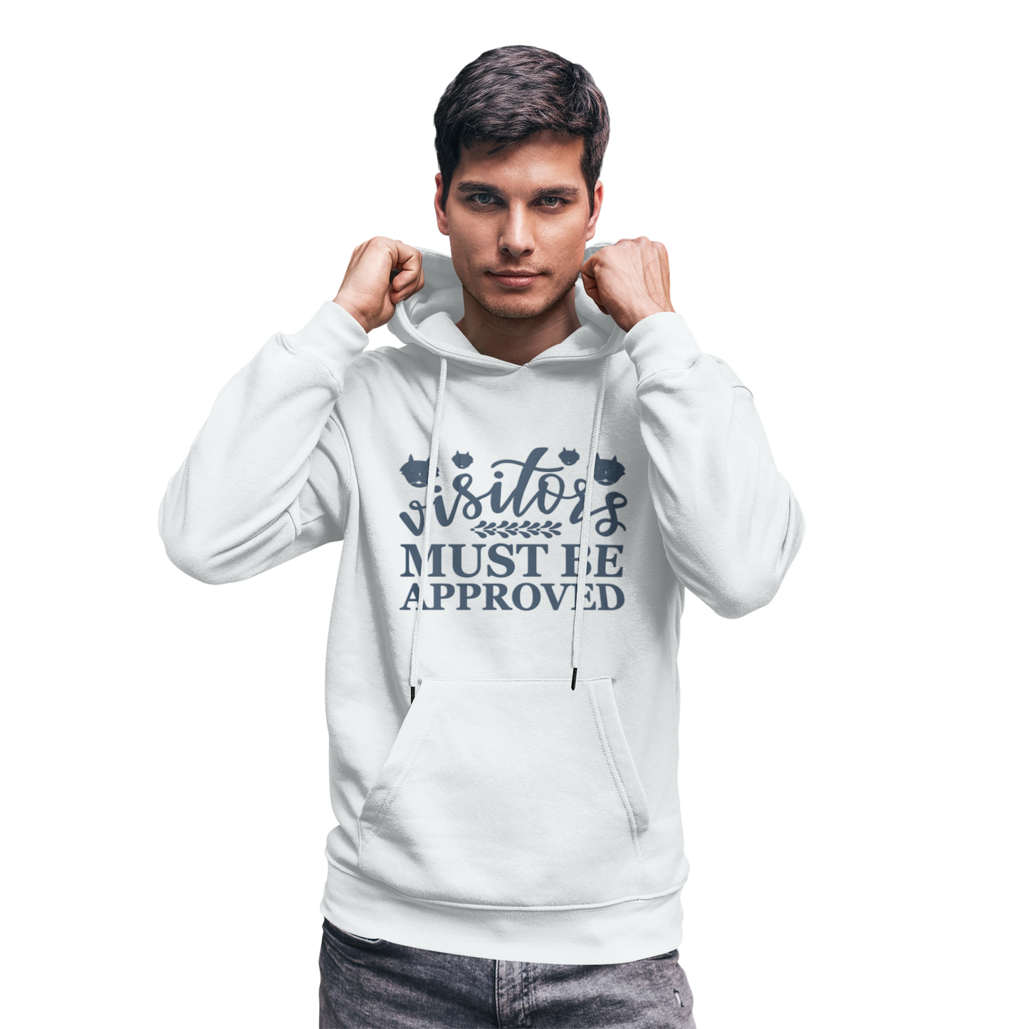 Regular Fit Hoodie by EMMOZI - White