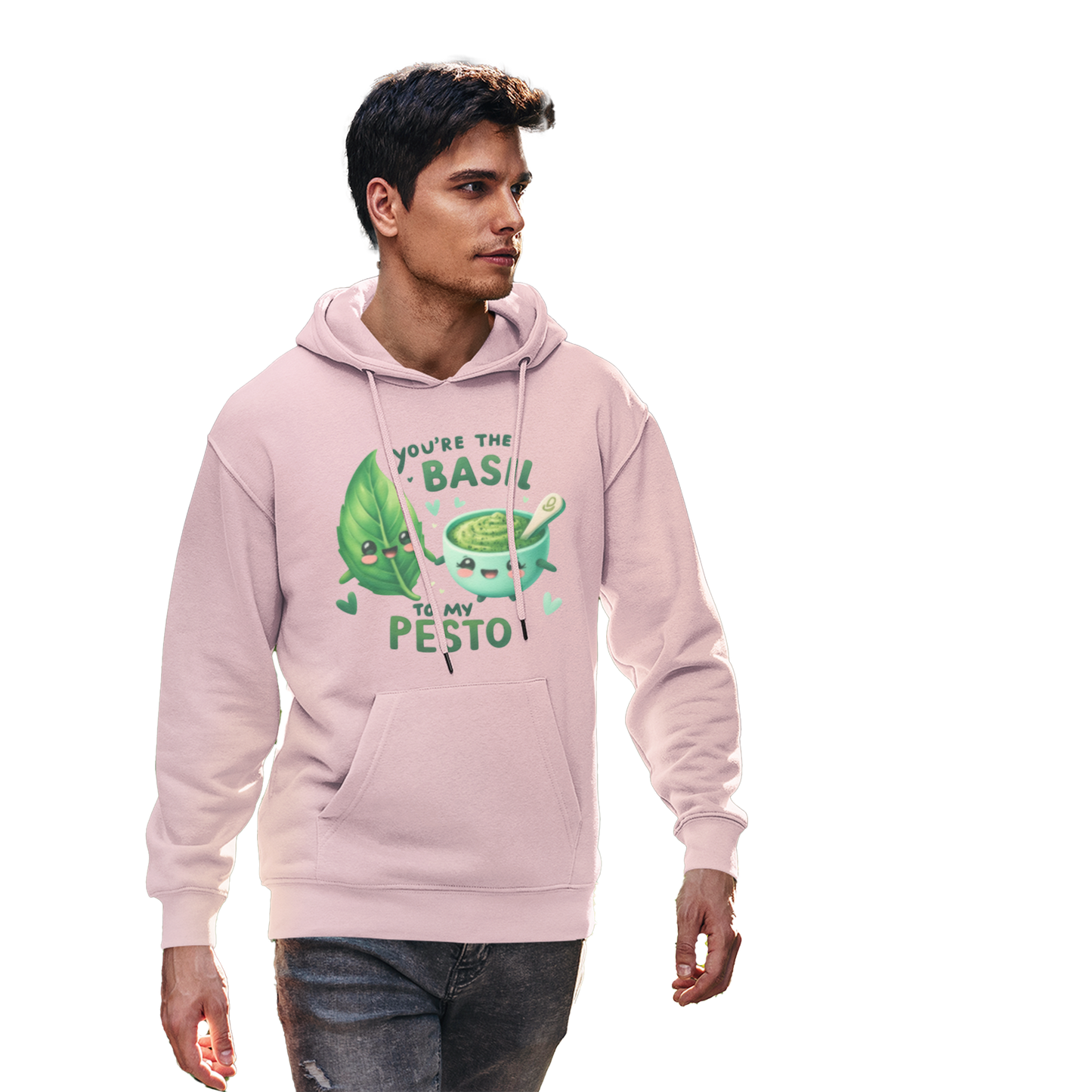 Regular Fit Hoodie by EMMOZI - Baby Pink