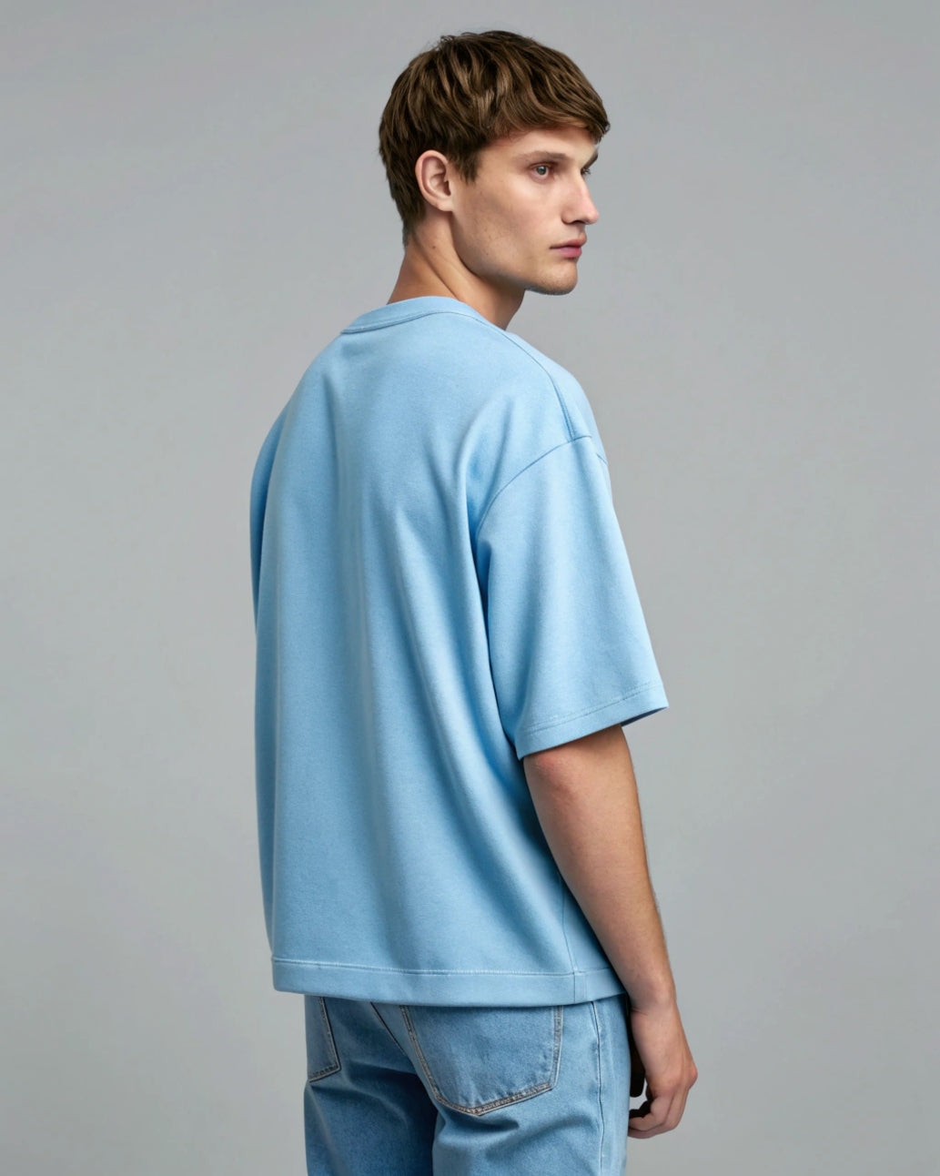 Premium Oversized T-Shirt - Baby Blue