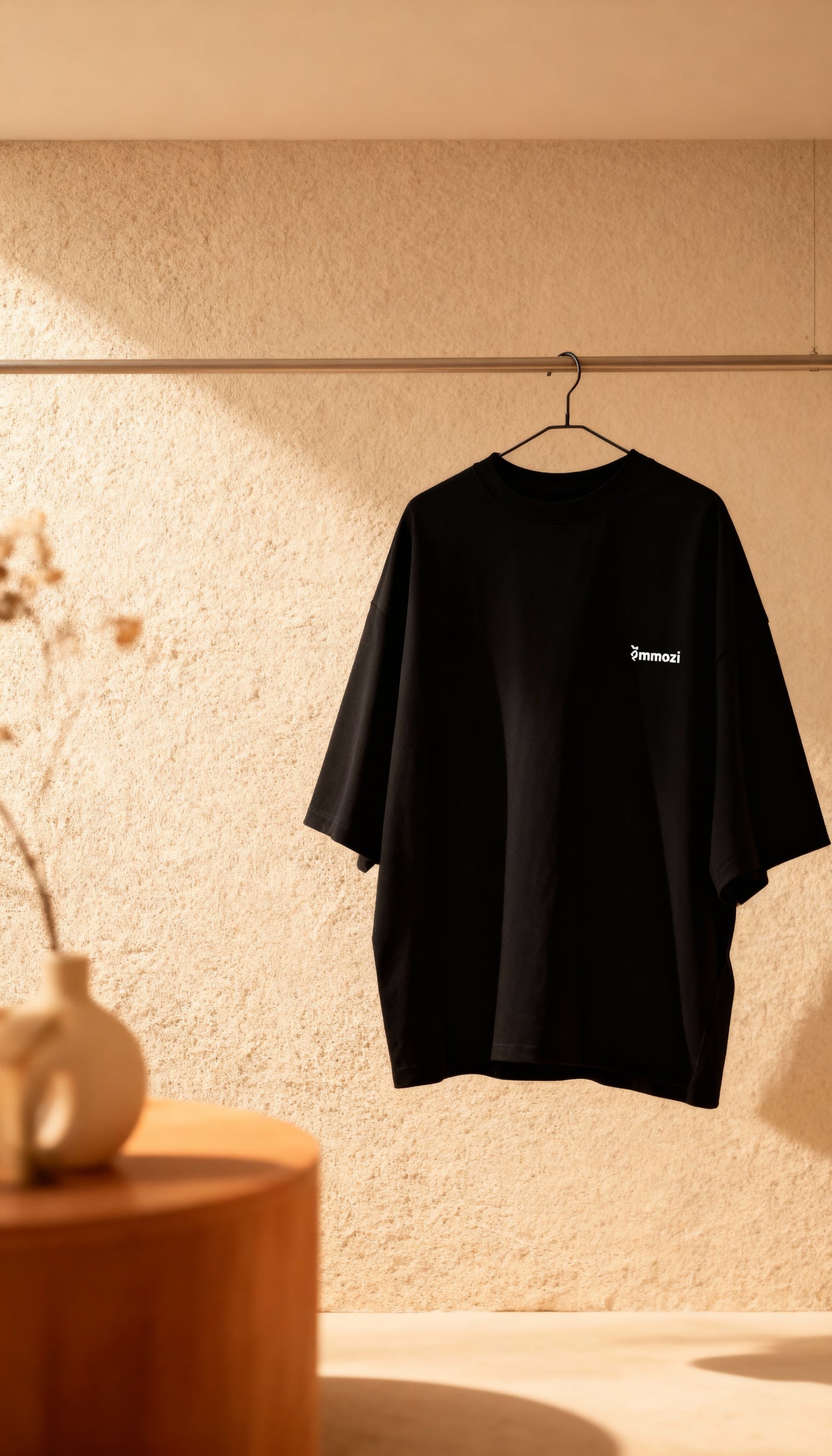 Premium Unisex Oversized Drop Shoulder T-Shirt Black – EMMOZI