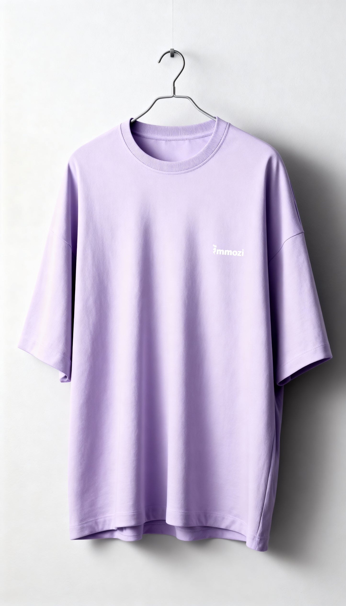 Premium Unisex Oversized Drop Shoulder T-Shirt Lavender – EMMOZI