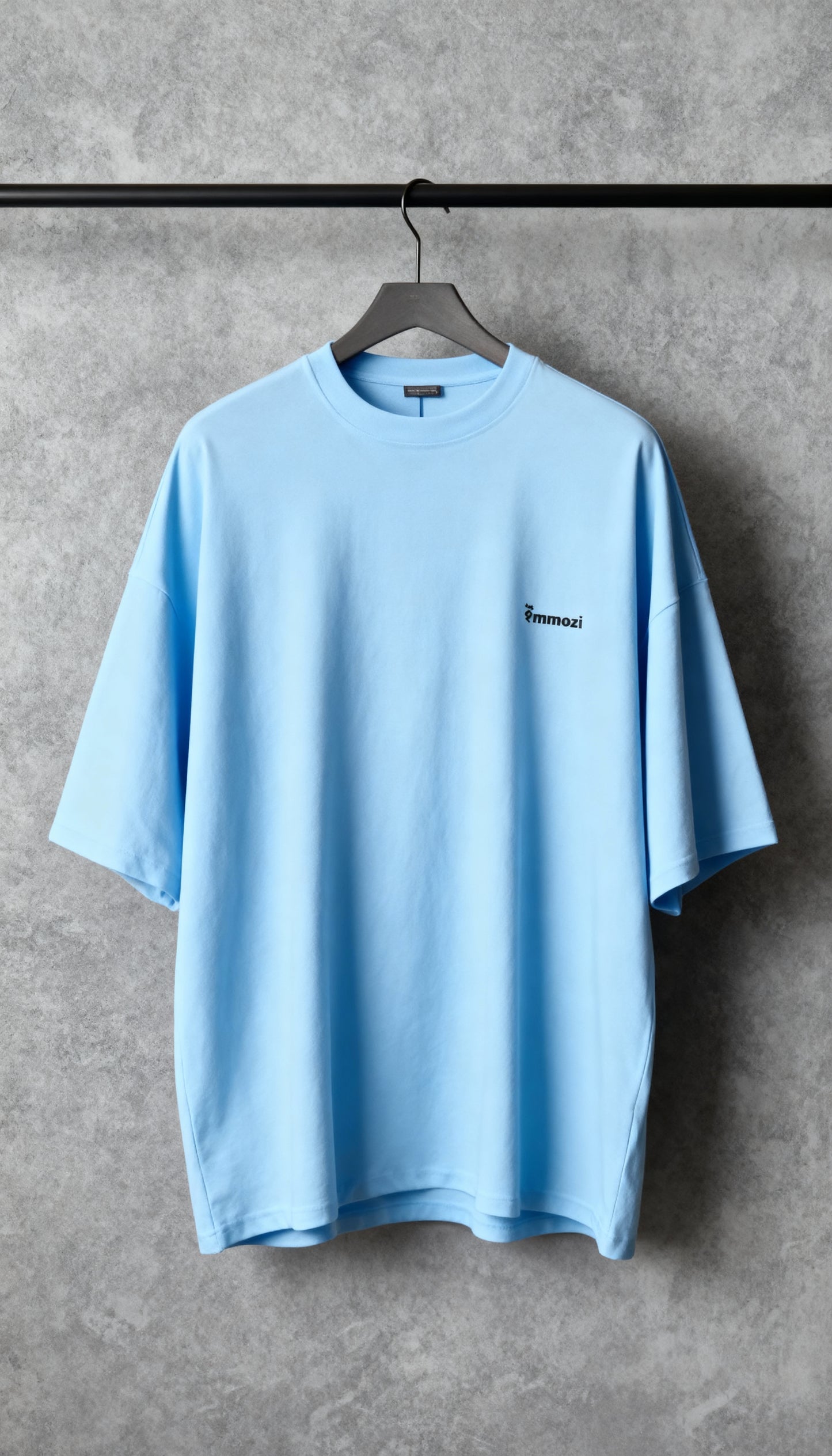 Premium Unisex Oversized Drop Shoulder T-Shirt Baby Blue – EMMOZI