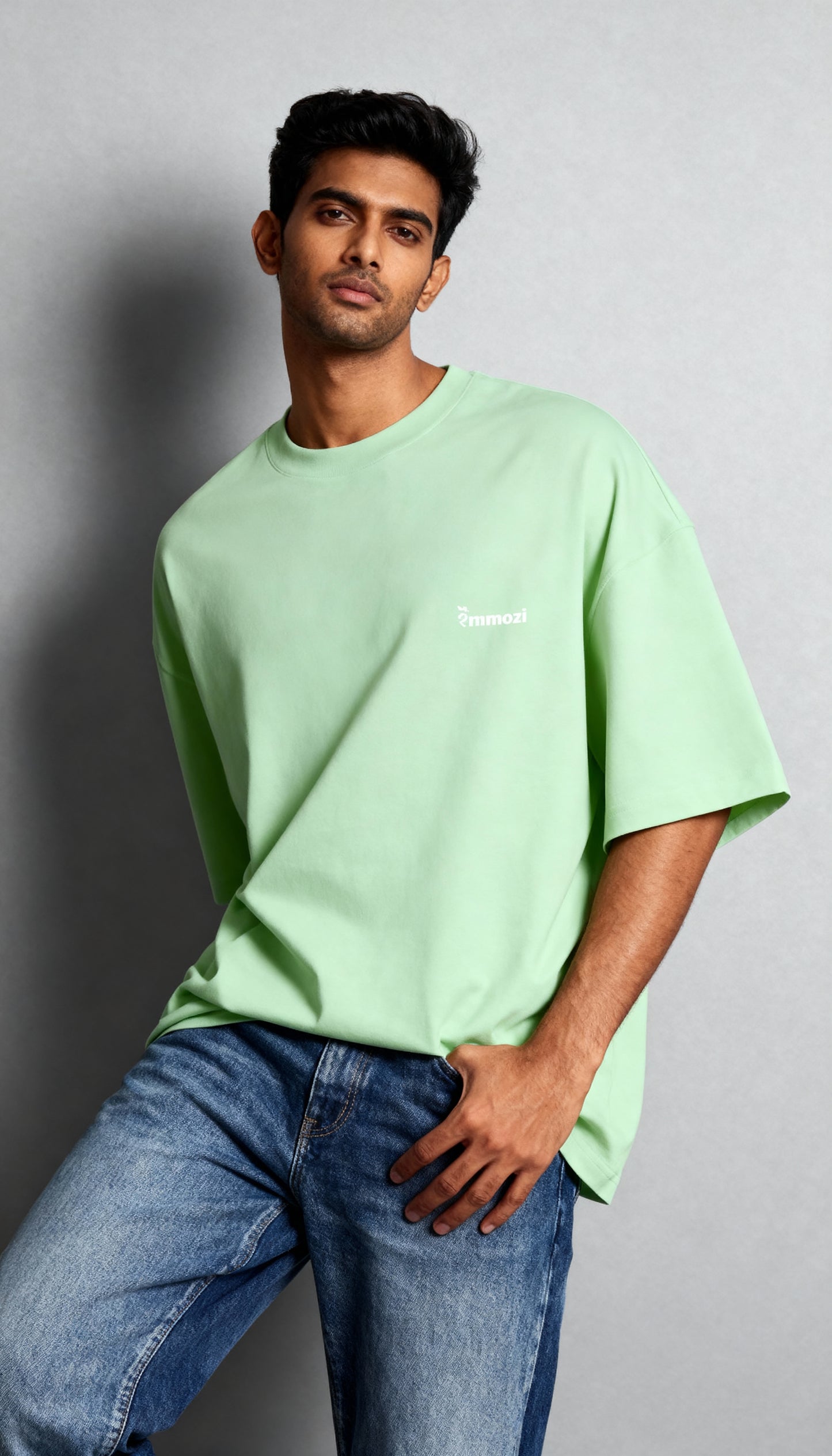 Premium Unisex Oversized Drop Shoulder T-Shirt Jade – EMMOZI