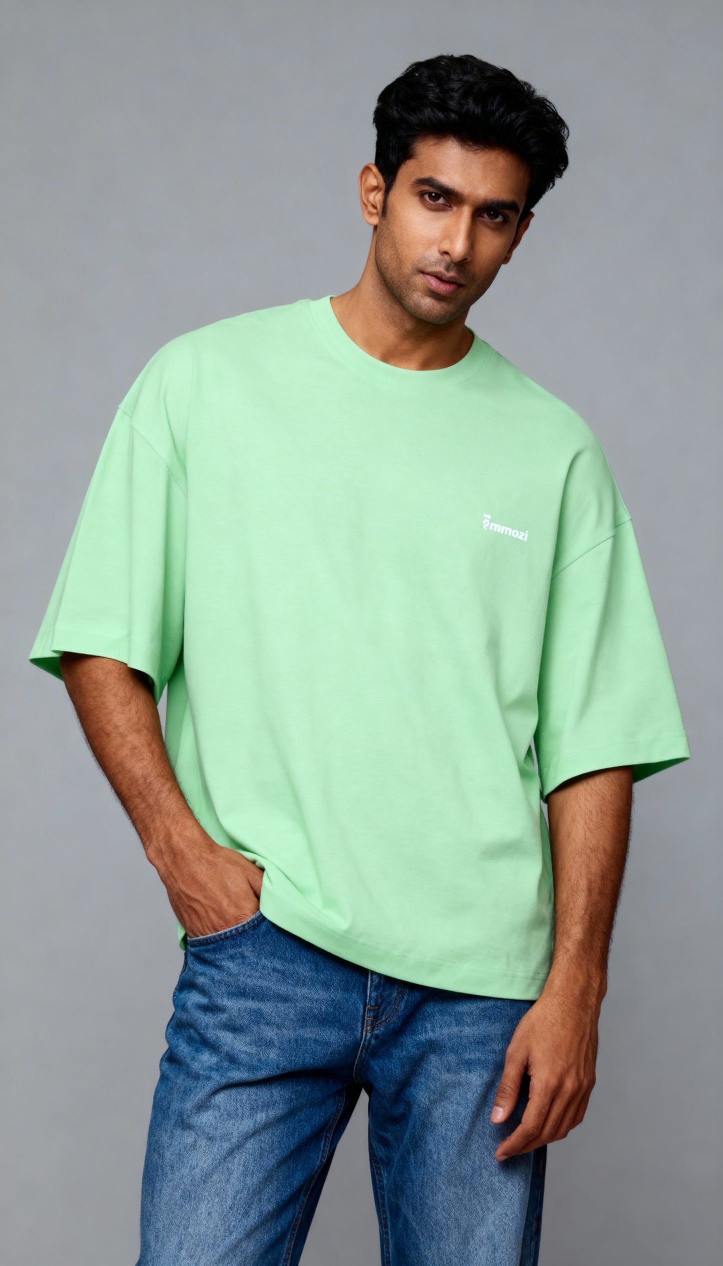 Premium Unisex Oversized Drop Shoulder T-Shirt Jade – EMMOZI