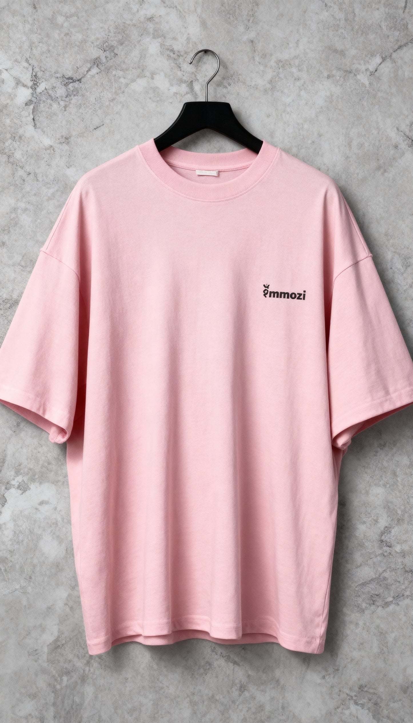 Premium Unisex Oversized Drop Shoulder T-Shirt Baby Pink – EMMOZI