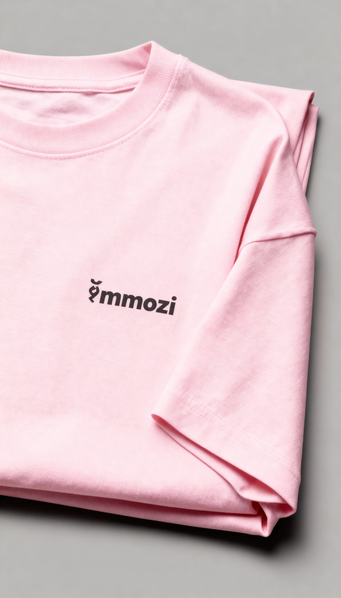 Premium Unisex Oversized Drop Shoulder T-Shirt Baby Pink – EMMOZI