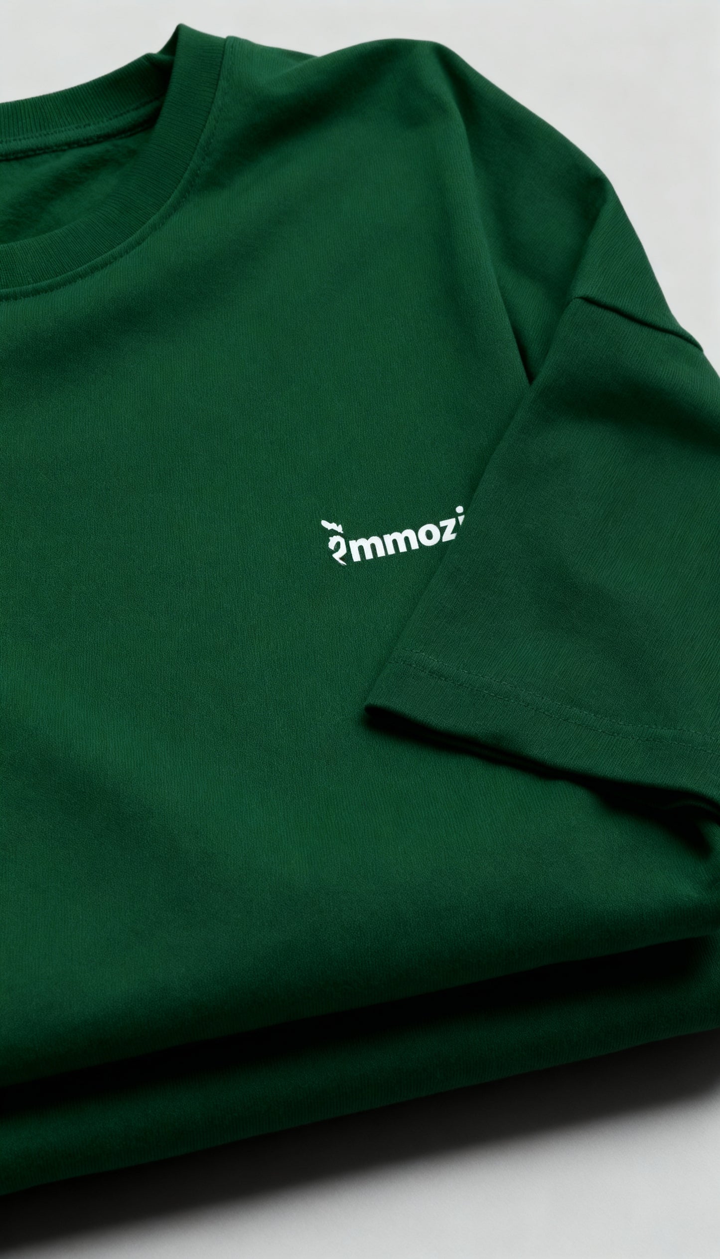 Premium Unisex Oversized Drop Shoulder T-Shirt Bottle Green – EMMOZI