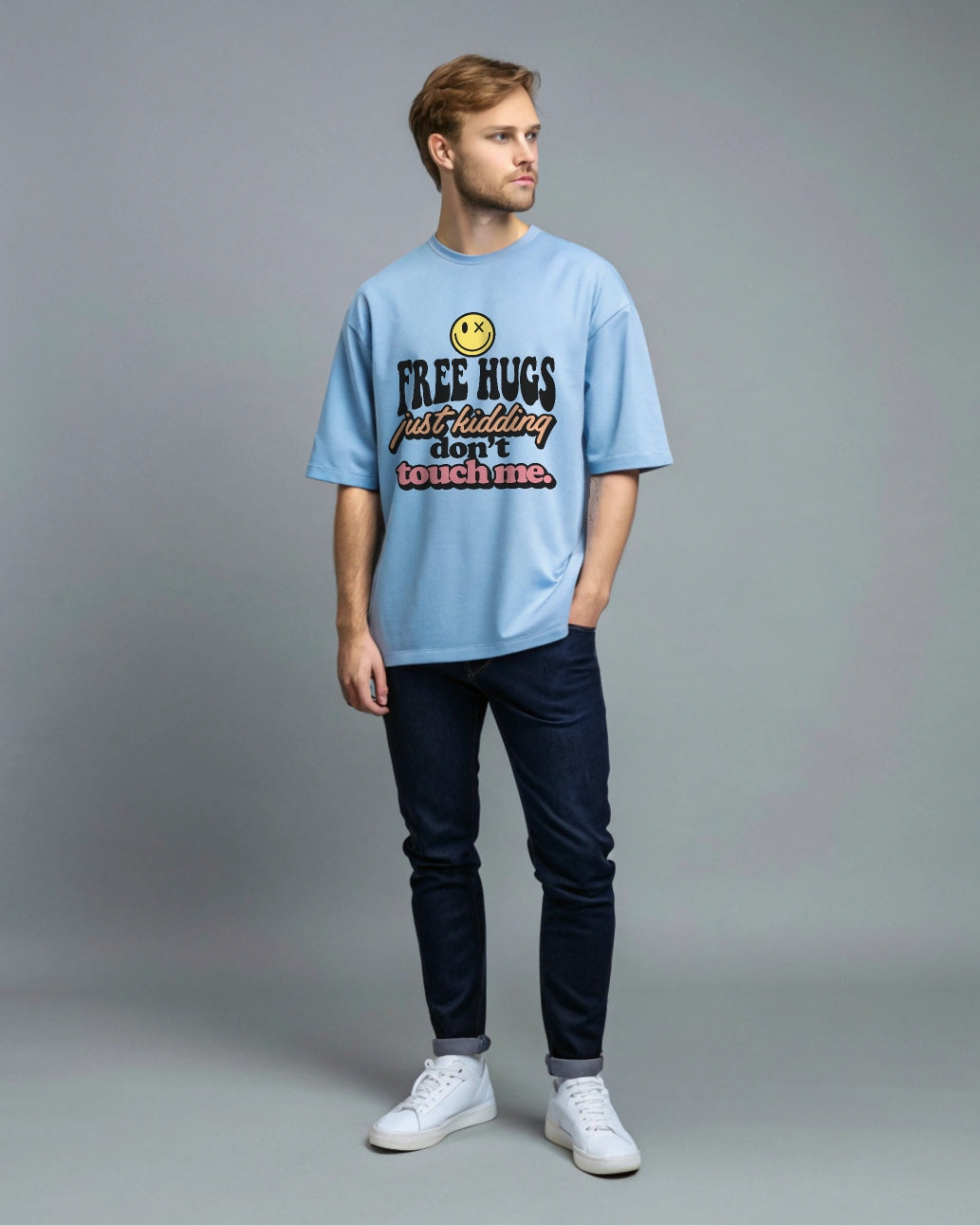 Premium Oversized T-Shirt - Baby Blue