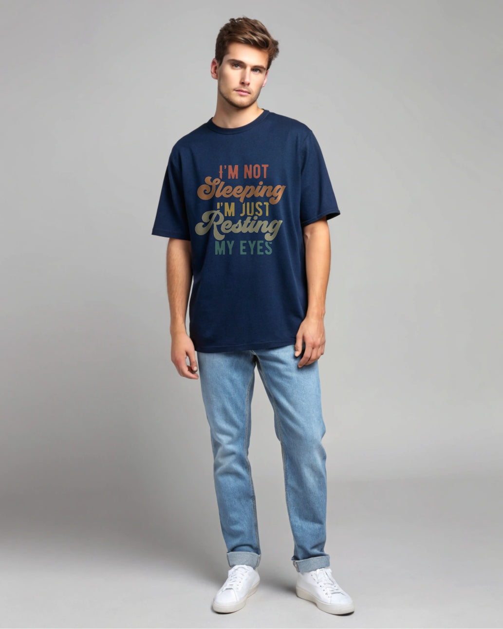 I am Resting My Eyes - Premium Oversized T-Shirt