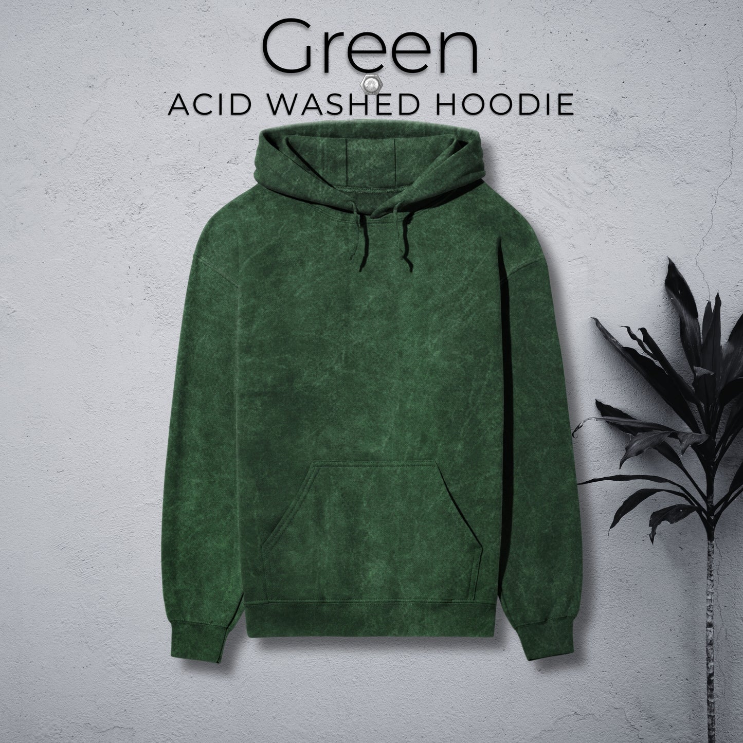 Unisex Acid Washed Hoodie