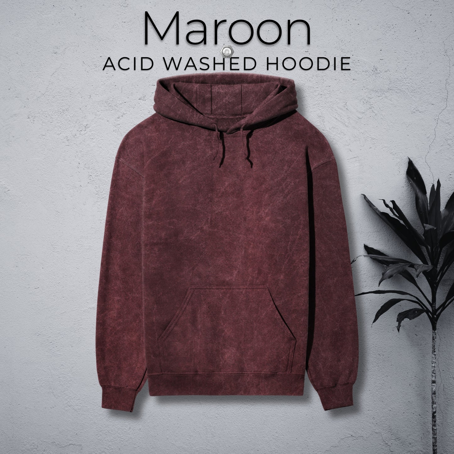 Unisex Acid Washed Hoodie