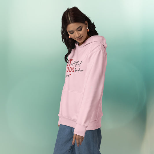 Done in Love Premium Regular Fit Hoodie for Her - Baby Pink