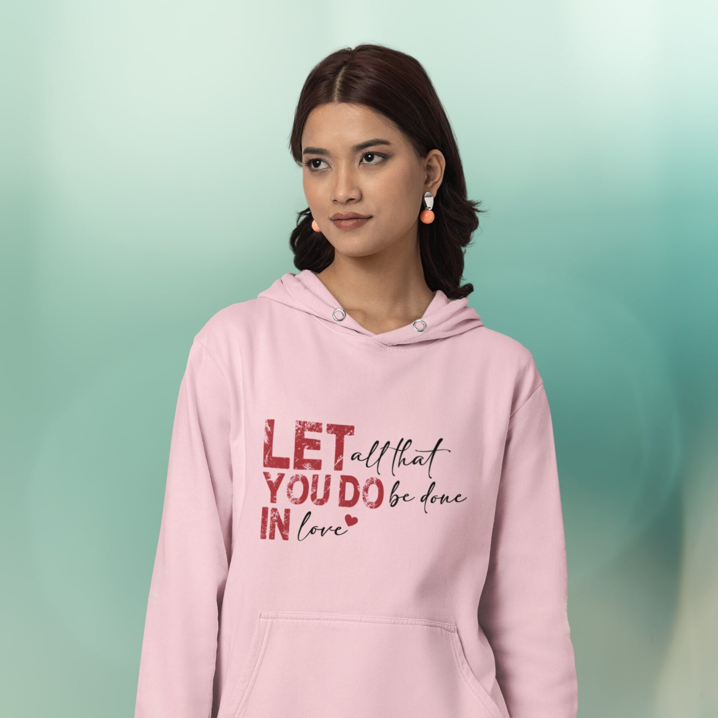 Done in Love Premium Regular Fit Hoodie for Her - Baby Pink