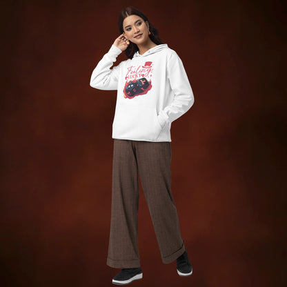 Feeling Lucky Premium Regular Fit Hoodie for Her - White