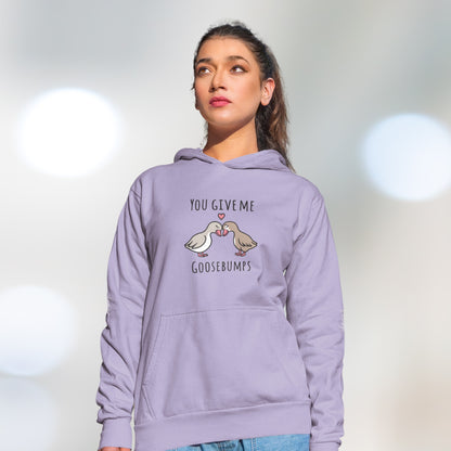 You Give Me Goosebumps Premium Regular Fit Hoodie for Her - Lavender
