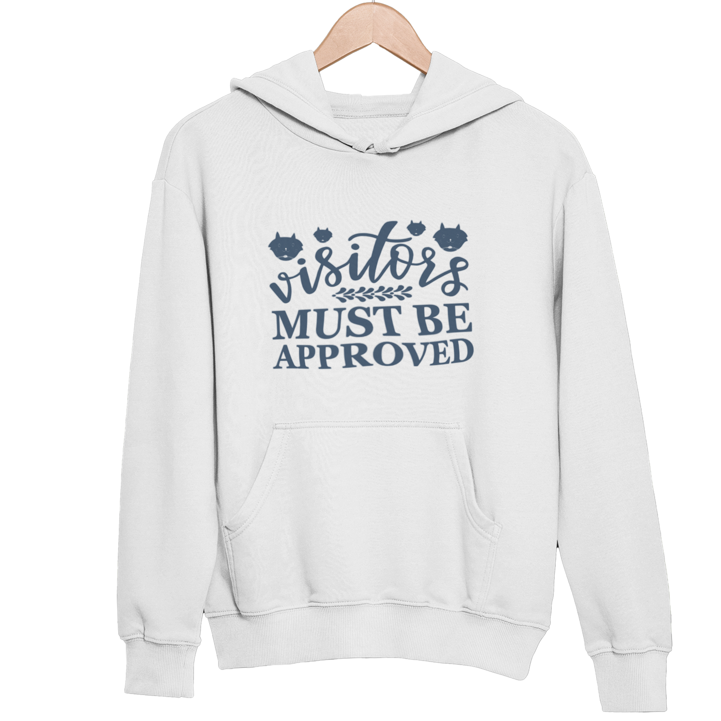 Regular Fit Hoodie by EMMOZI - White