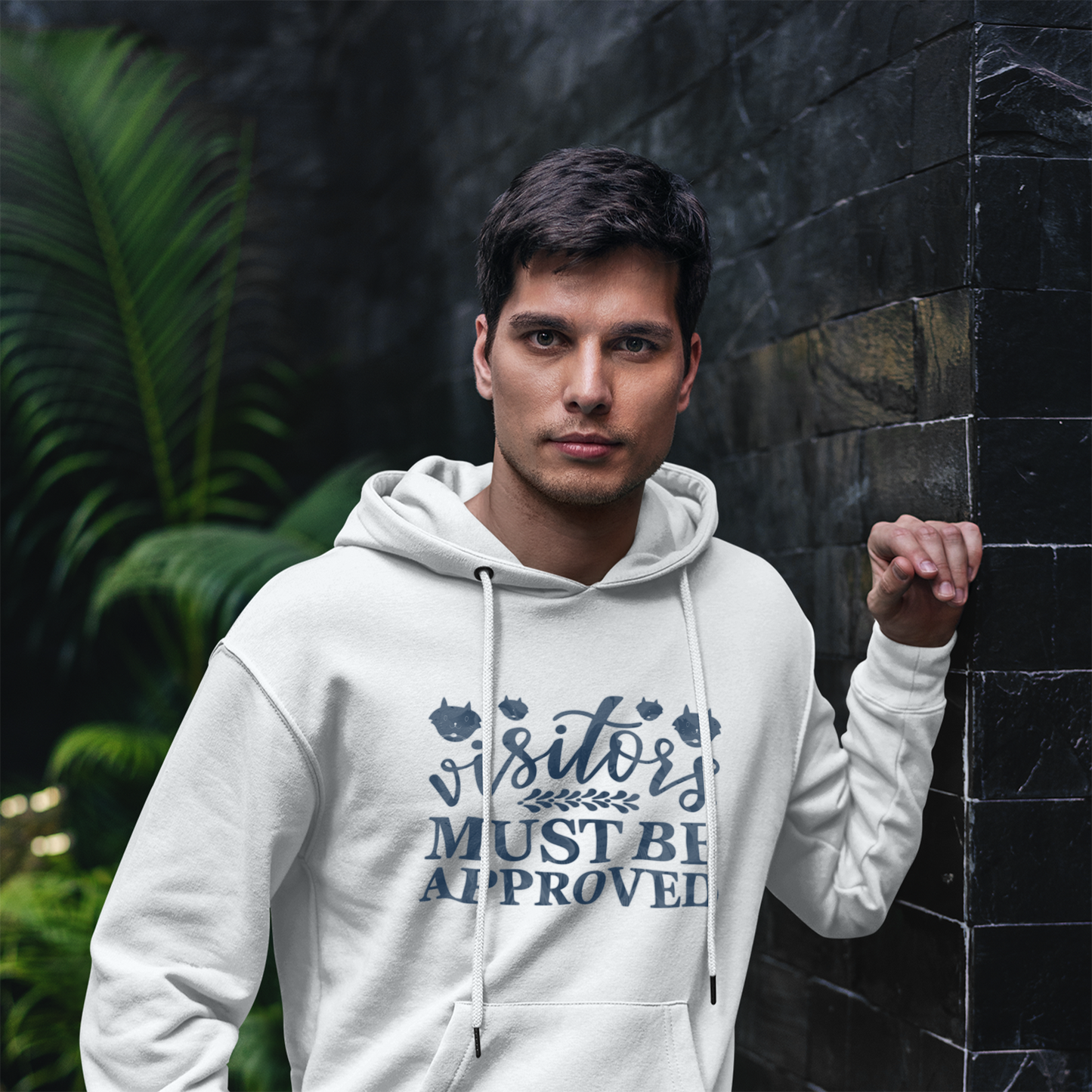 Regular Fit Hoodie by EMMOZI - White
