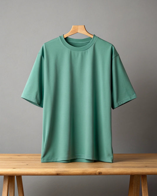 Plain Oversized Tees - Premium Quality Jade