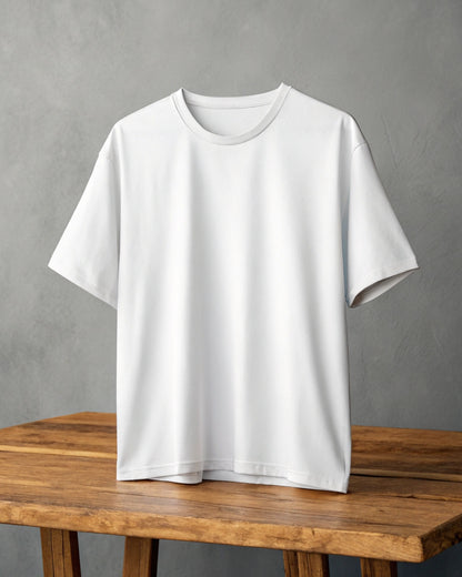 Plain Oversized Tees - Premium Quality White