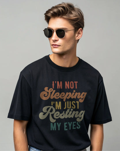 I am Resting My Eyes - Premium Oversized T-Shirt