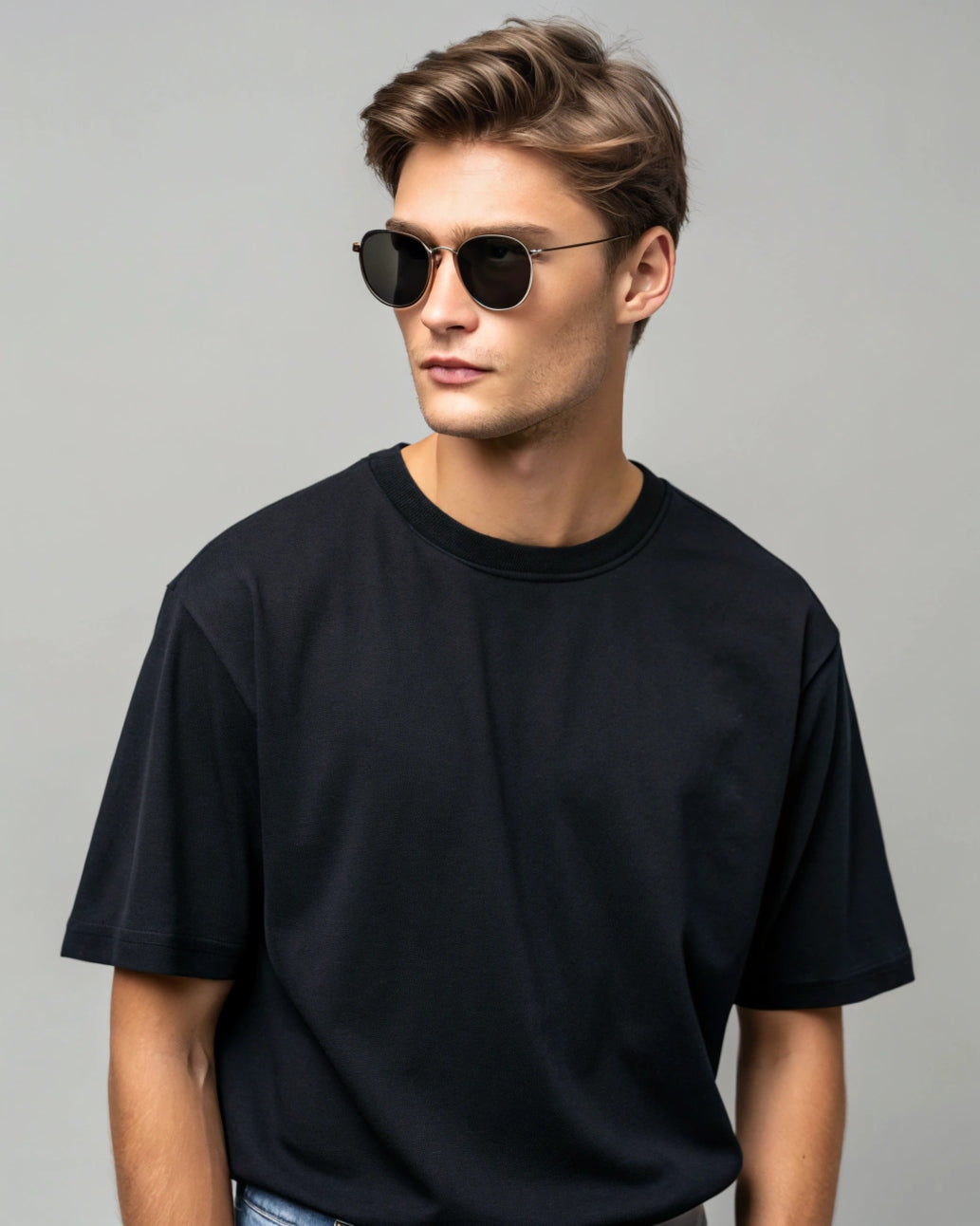 Plain Oversized Tees - Premium Quality Black