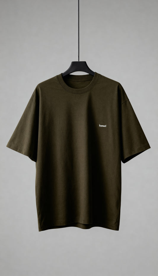 Classic Unisex Oversized T-Shirt Olive Green – EMMOZI
