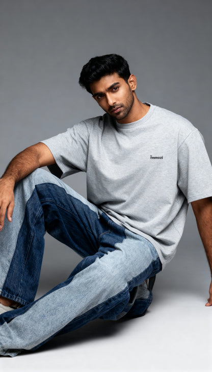 Standard Unisex Oversized  T-Shirt Gray - EMMOZI