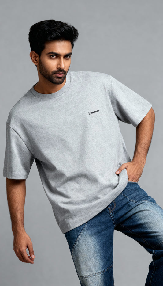 Standard Unisex Oversized  T-Shirt Gray - EMMOZI