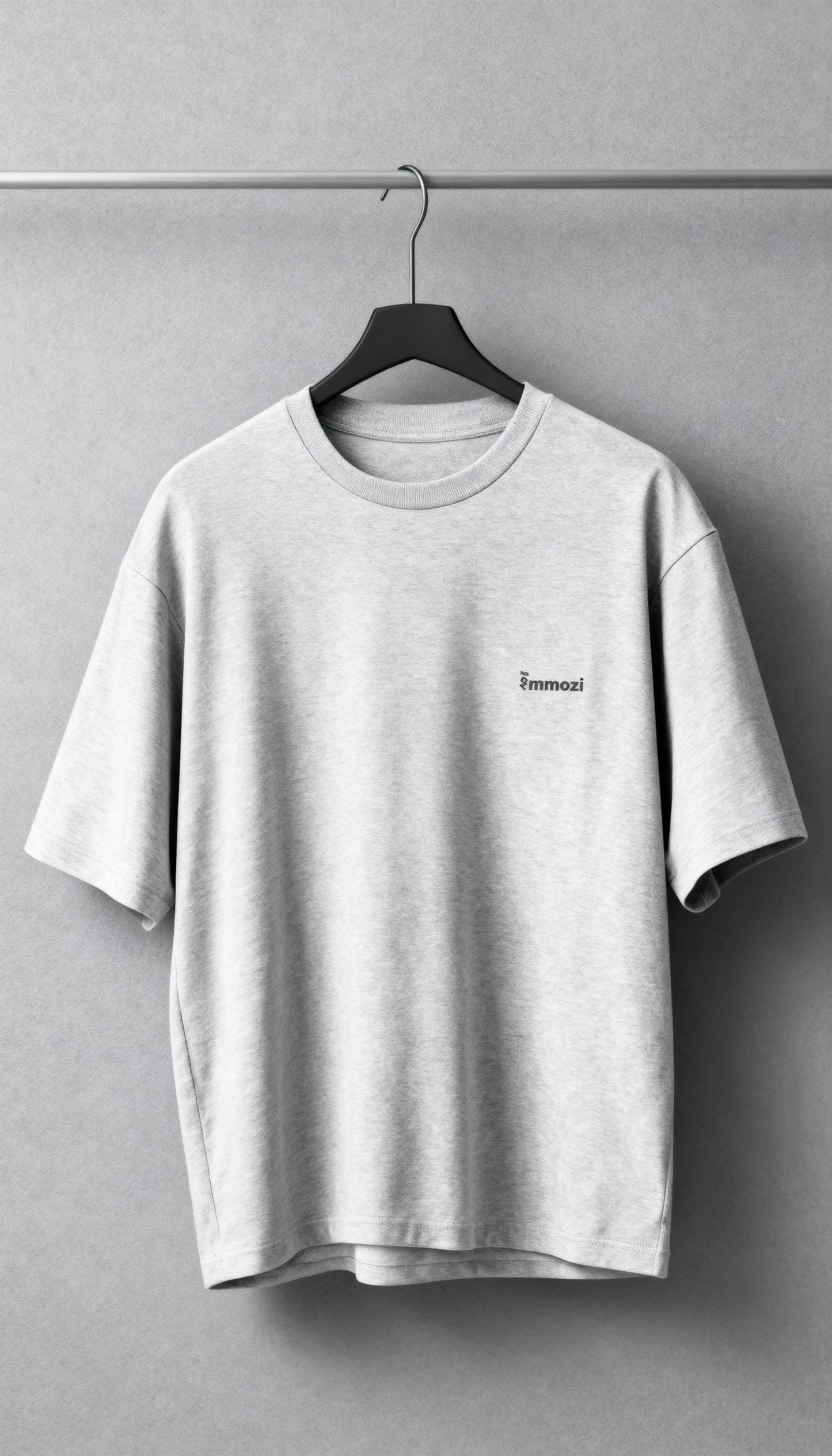 Standard Unisex Oversized  T-Shirt Gray - EMMOZI