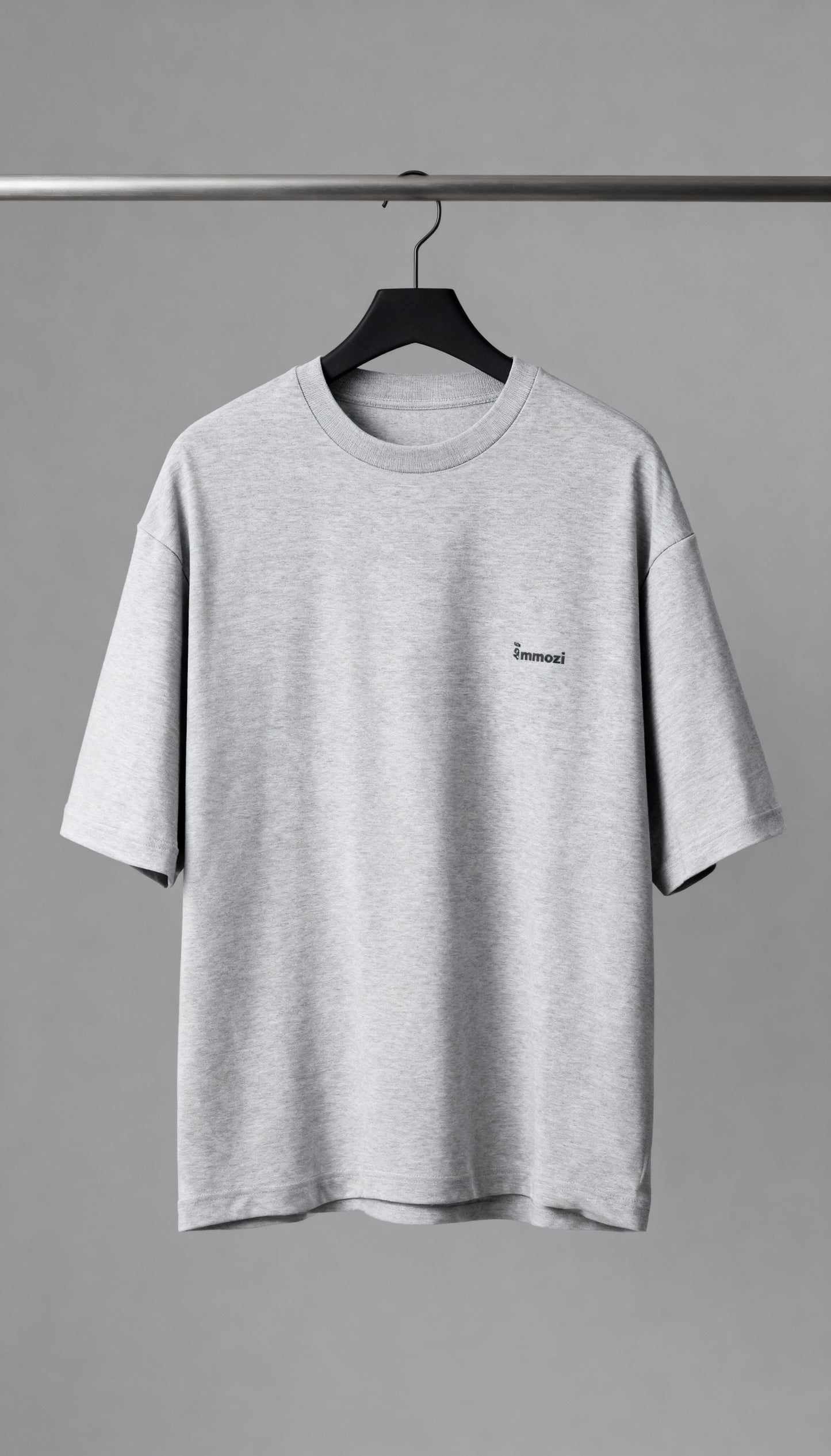 Standard Unisex Oversized  T-Shirt Gray - EMMOZI