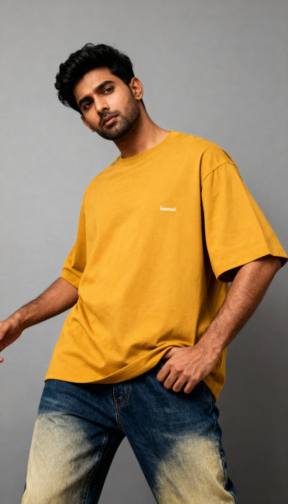 Classic Unisex Oversized T-Shirt Golden Yellow – EMMOZI