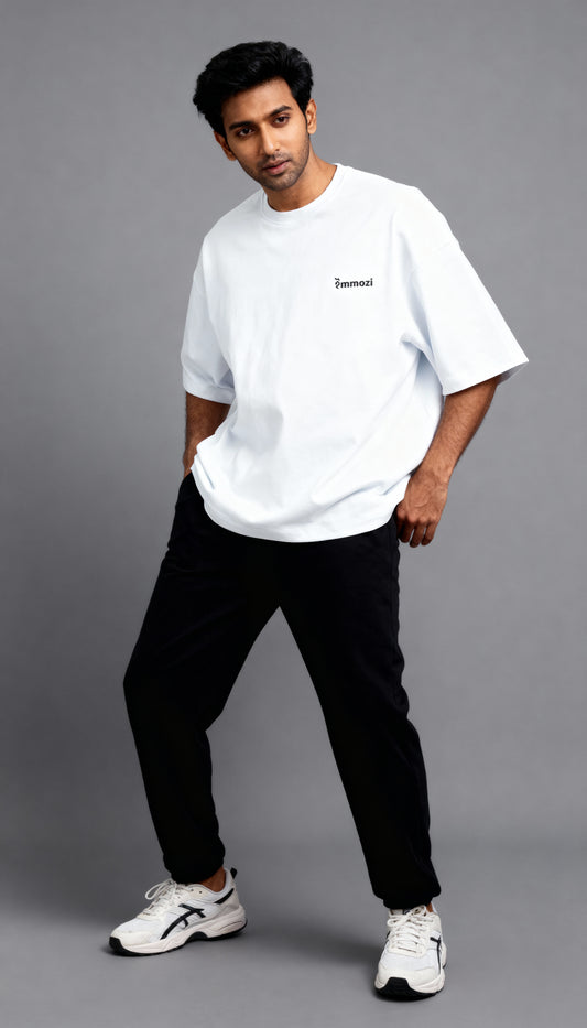 Standard Unisex Oversized T-Shirt White - EMMOZI