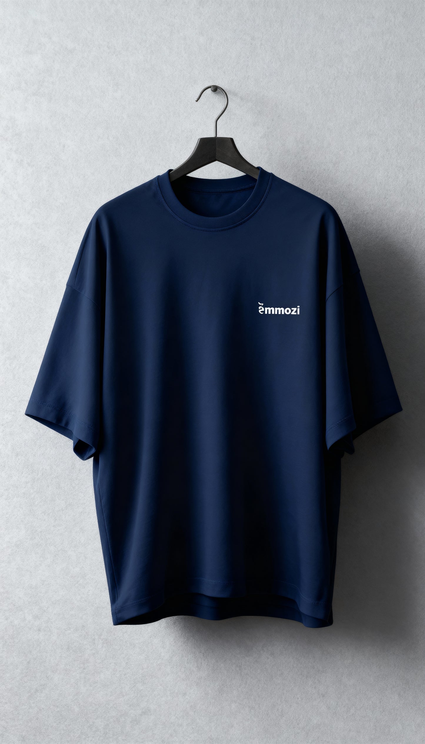 Standard Unisex Oversized T-Shirt Navy Blue - EMMOZI