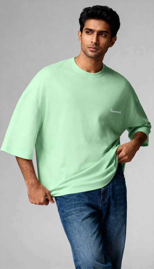 Premium Unisex Oversized Drop Shoulder T-Shirt Jade – EMMOZI