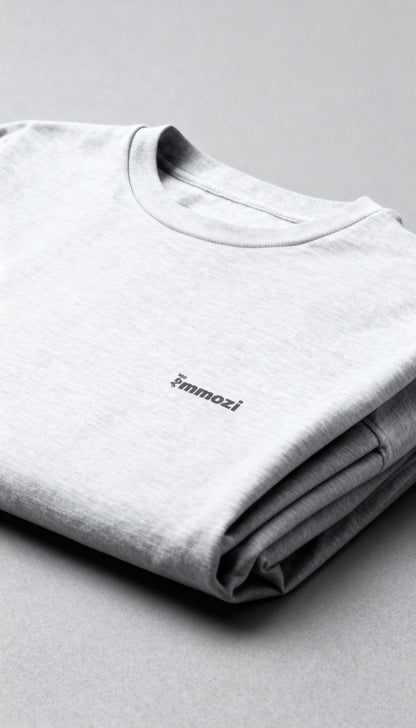Standard Unisex Oversized  T-Shirt Gray - EMMOZI