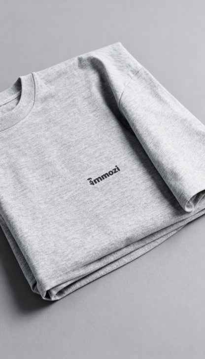 Standard Unisex Oversized  T-Shirt Gray - EMMOZI