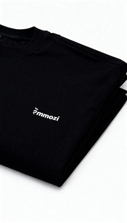Premium Unisex Oversized Drop Shoulder T-Shirt Black – EMMOZI