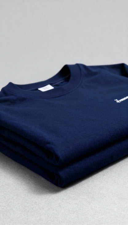 Premium Unisex Oversized Drop Shoulder T-Shirt Navy Blue– EMMOZI