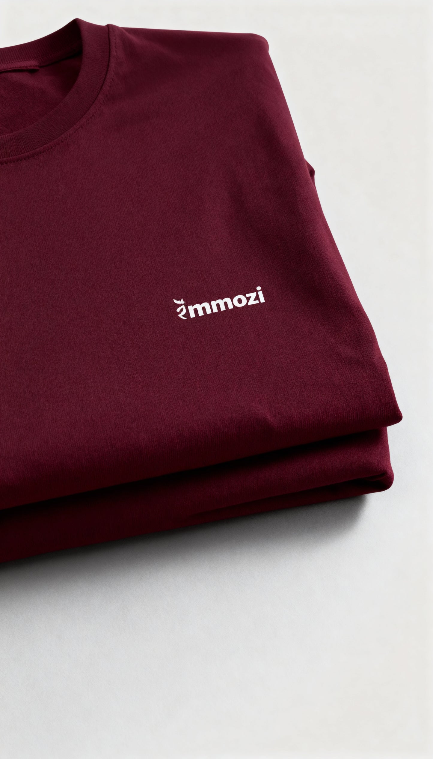 Premium Unisex Oversized Drop Shoulder T-Shirt Maroon – EMMOZI