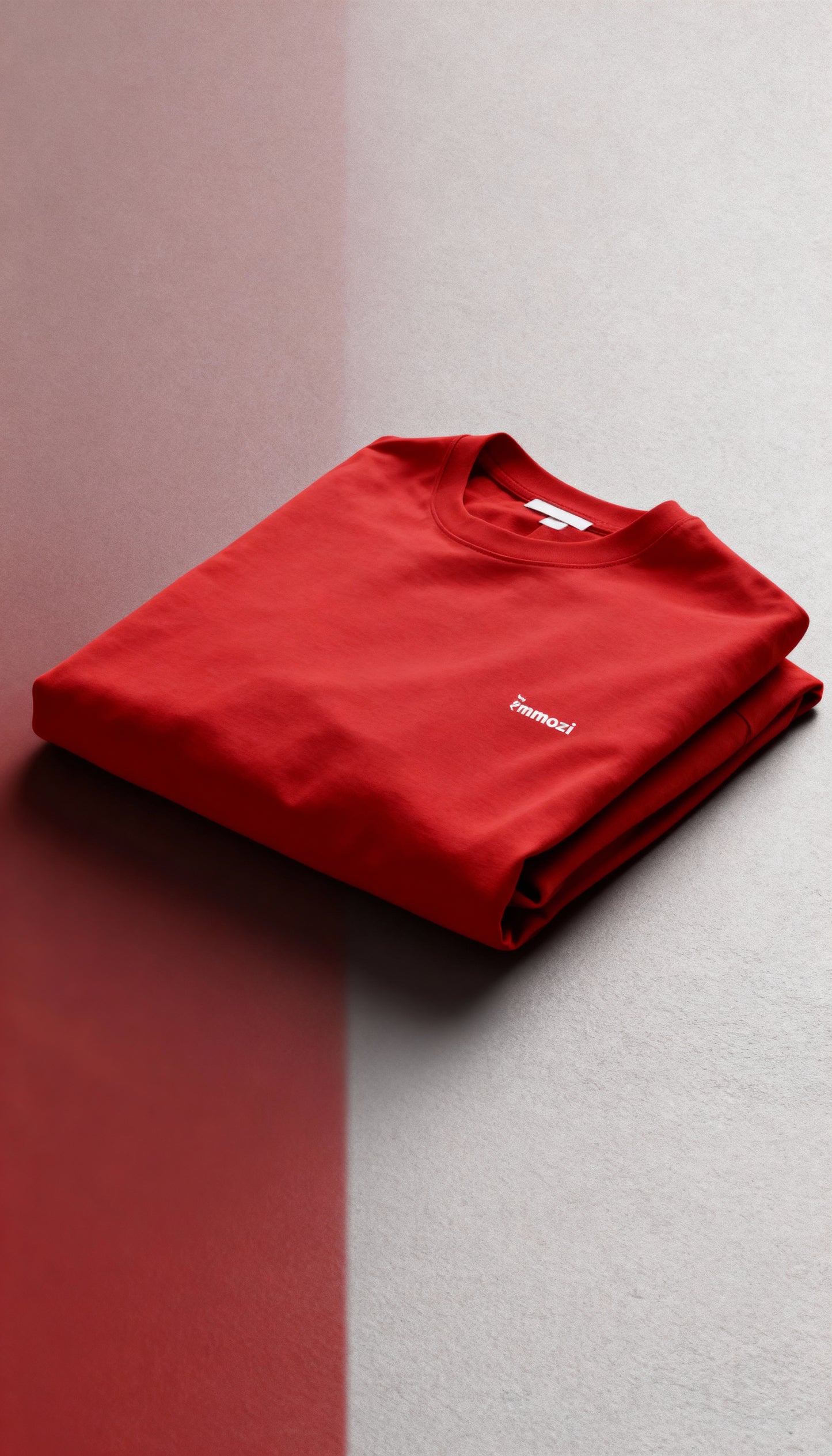 Premium Unisex Oversized Drop Shoulder T-Shirt Red – EMMOZI