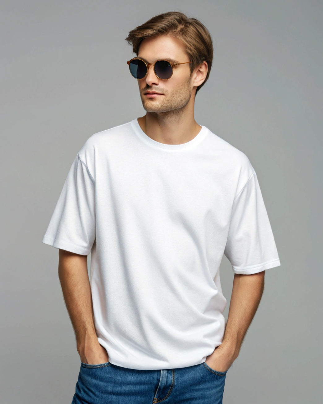Plain Oversized Tees - Premium Quality White