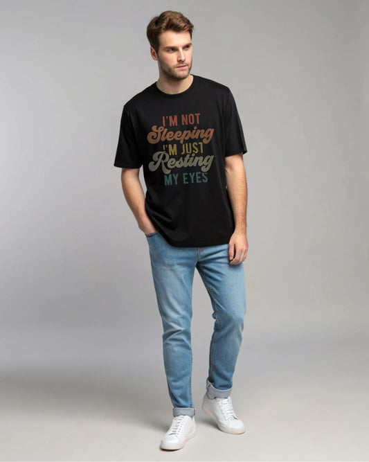 I am Resting My Eyes - Premium Oversized T-Shirt
